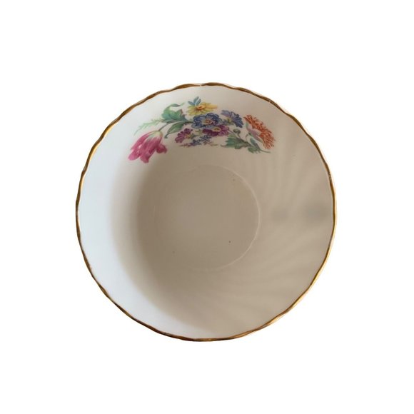 AYNSLEY ENGLAND PASTEL LIGHT PINK SWIRL TEA CUP SAUCER SET FLORAL GOLD RIM #1 Gd - Picture 3 of 13